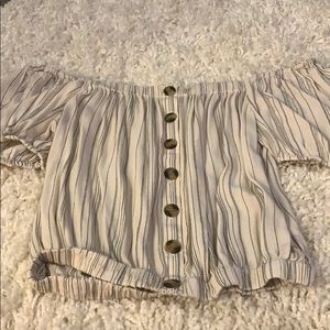 American Eagle off the shoulder blouse